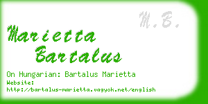 marietta bartalus business card